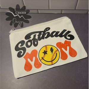Softball Mom | Makeup Bag | Travel Bag | Wallet